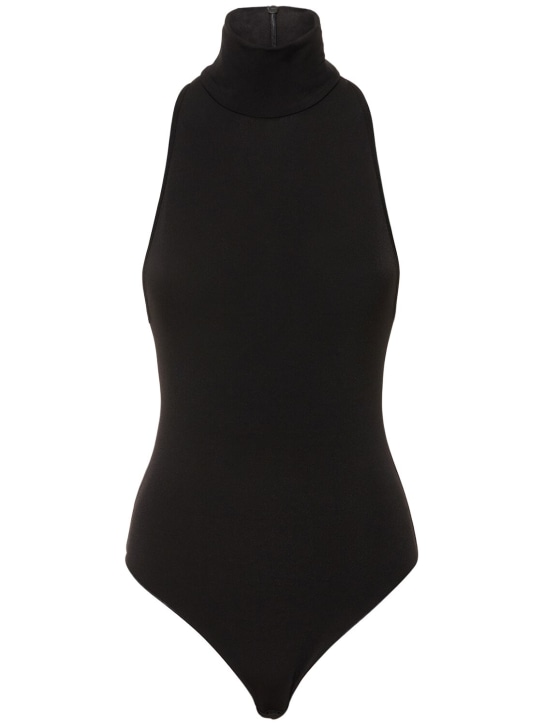 The Andamane: Norah sleeveless bodysuit - Siyah - women_0 | Luisa Via Roma