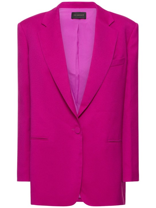 The Andamane: Guia oversize crepe satin blazer - Pink - women_0 | Luisa Via Roma