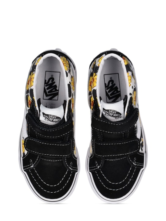 Vans: SK8-Mid leather blend strap sneakers - Renkli - kids-girls_1 | Luisa Via Roma