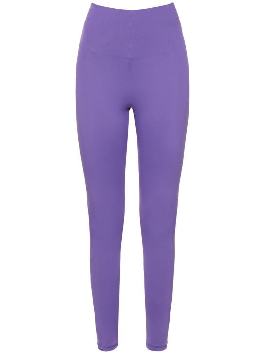 The Andamane: Holly 80's stretch jersey leggings - Purple - women_0 | Luisa Via Roma