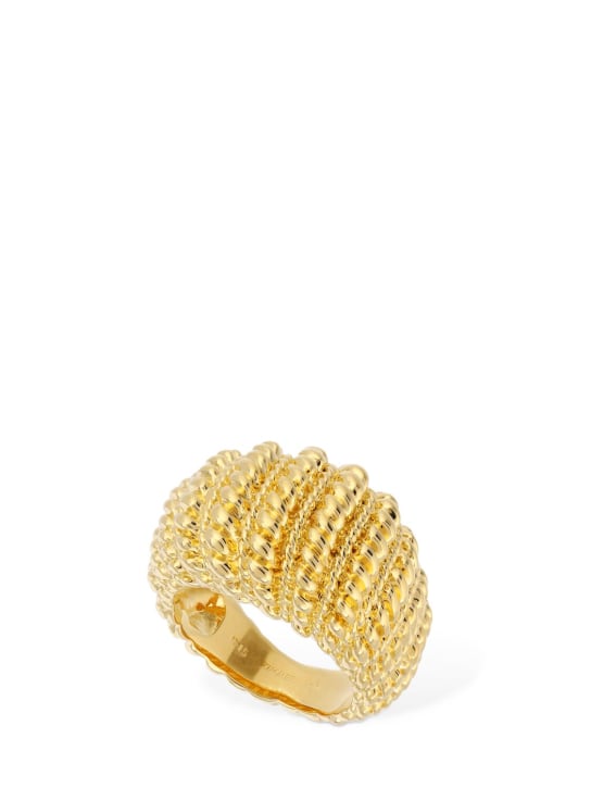Zimmermann: Twisted Rope dome ring - Gold - women_0 | Luisa Via Roma