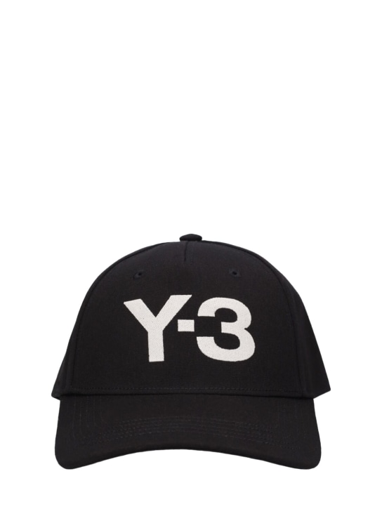 Y-3: Logo hat - men_0 | Luisa Via Roma