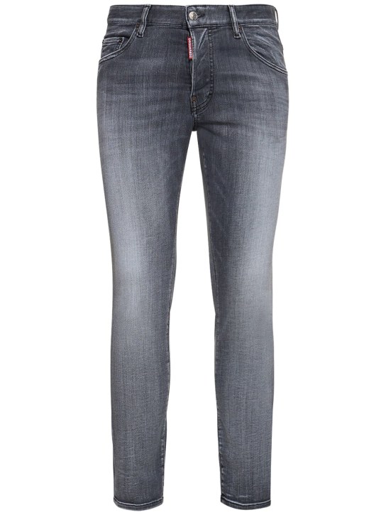 Dsquared2: Skater cotton denim jeans - men_0 | Luisa Via Roma