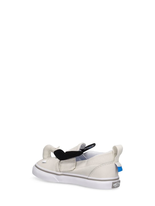 Vans: Sneakers slip-on Elephant in pelle - Grigio Chiaro - kids-girls_3 | Luisa Via Roma