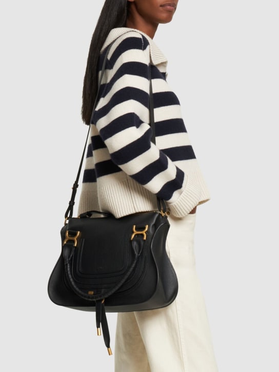 Chloé: Marcie leather shoulder bag - women_1 | Luisa Via Roma