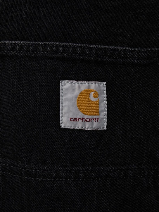 Carhartt WIP: Carpenter-Hose aus Baumwolle - Black Stone - men_1 | Luisa Via Roma
