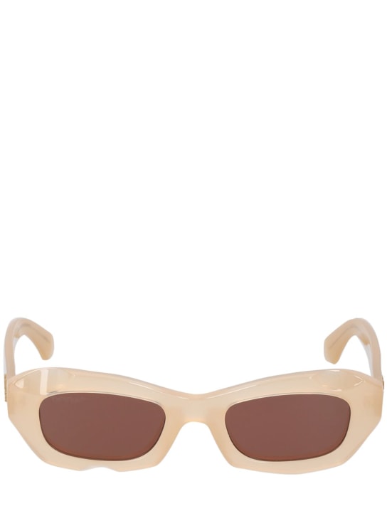 Off-White: Matera acetate sunglasses - Kum rengi - women_0 | Luisa Via Roma
