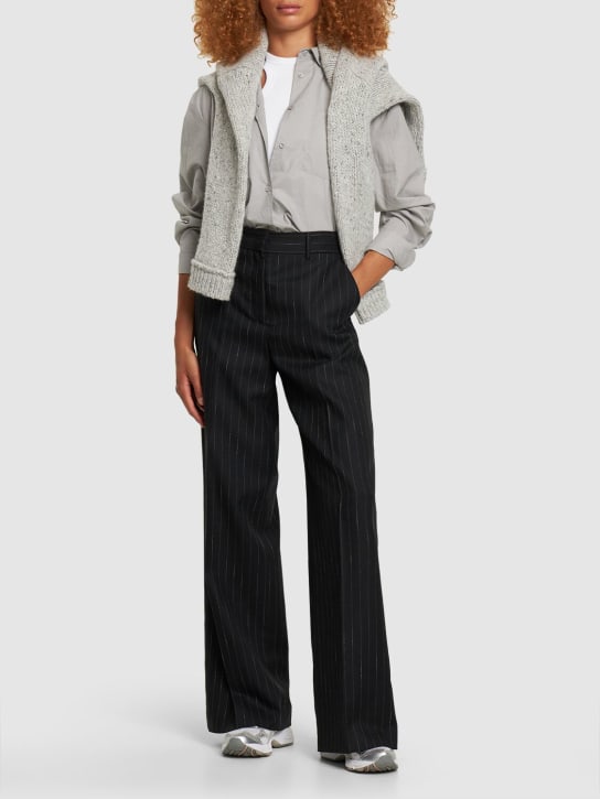 MSGM: Tailored wool pants - women_1 | Luisa Via Roma