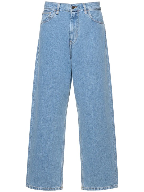 Carhartt WIP: Pantalones de algodón - Light Blue - women_0 | Luisa Via Roma