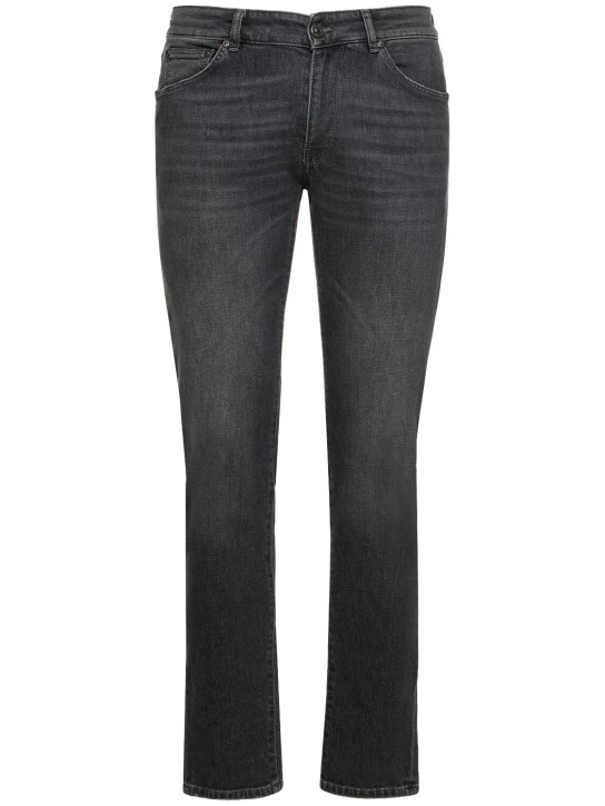 PT Torino: Cotton denim skinny jeans - Grey - men_0 | Luisa Via Roma