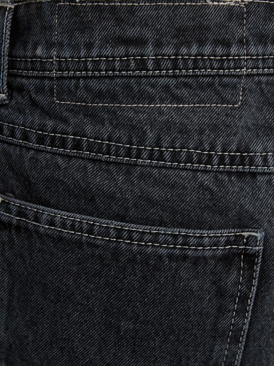 Andersson Bell: Ghentel raw-cut flared jeans - Black - men_3 | Luisa Via Roma