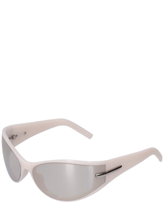Givenchy: Givenchy mask sunglasses - White/Smoke - men_1 | Luisa Via Roma
