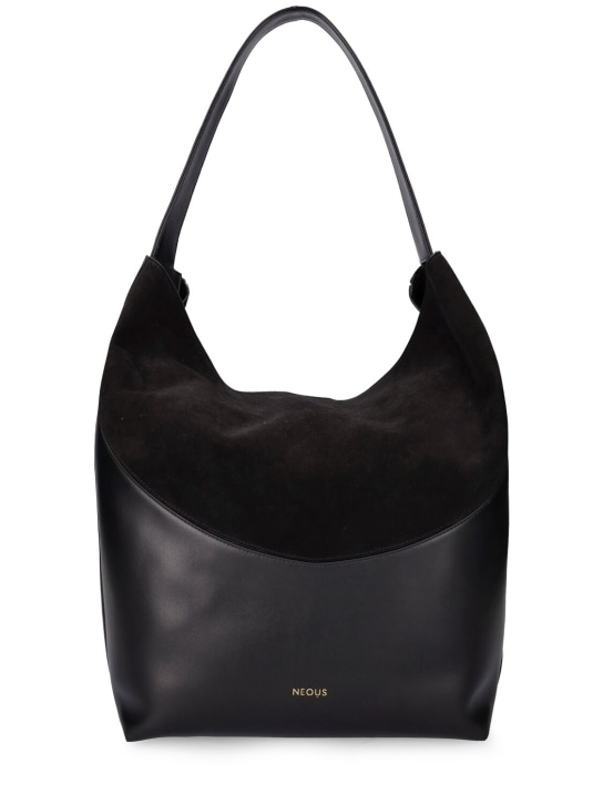 Neous: Pavo leather tote bag - Siyah - women_0 | Luisa Via Roma