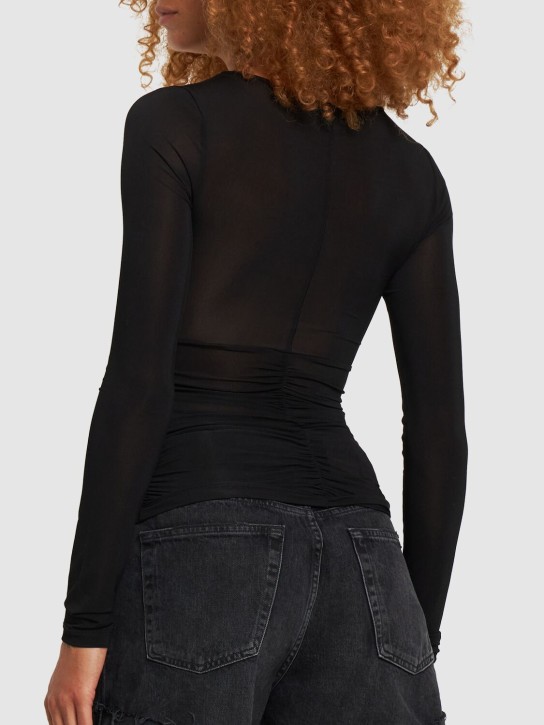 Isabel Marant: Laura long sleeve viscose top - women_2 | Luisa Via Roma