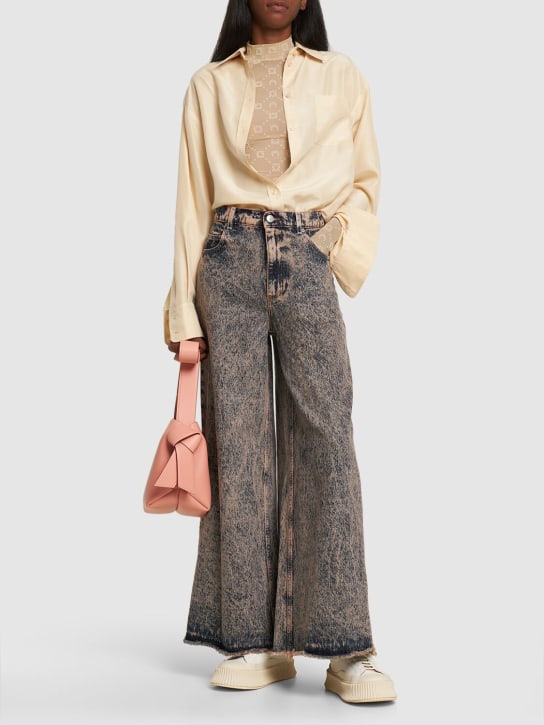 Marni: Jeans aus Baumwolldenim mir Marmoreffekt - Grau - women_1 | Luisa Via Roma