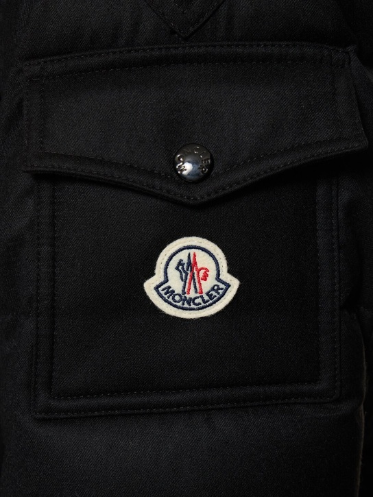 Moncler: Daunenjacke aus Wolle „Montgenevre“ - men_4 | Luisa Via Roma