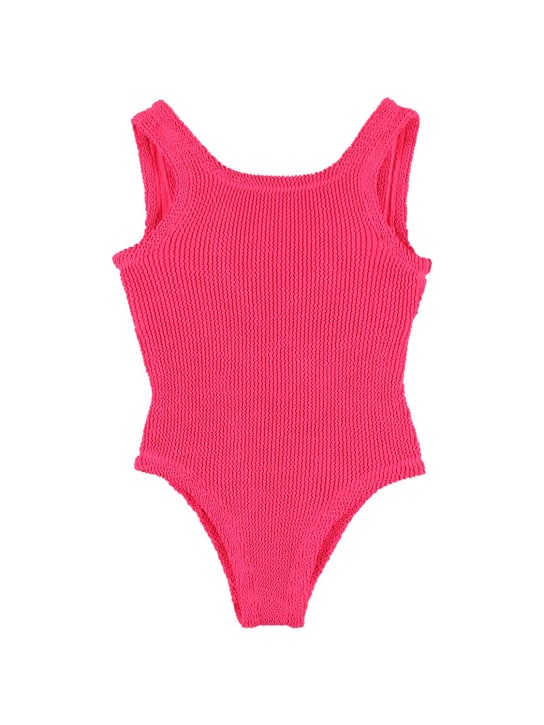 Hunza G: One piece Lycra swimsuit - Mor - kids-girls_0 | Luisa Via Roma