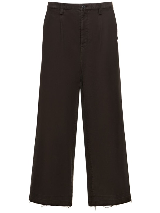 Doublet: Oversize bleached cotton pants - Siyah - men_0 | Luisa Via Roma