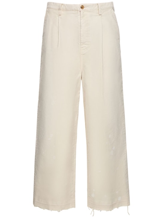 Doublet: Oversize bleached cotton pants - Beige - men_0 | Luisa Via Roma