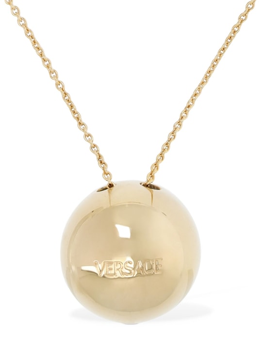 Versace: Medusa Tribute charm necklace - Gold - women_0 | Luisa Via Roma