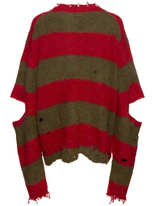 Doublet: Striped oversized alpaca blend sweater - men_4 | Luisa Via Roma