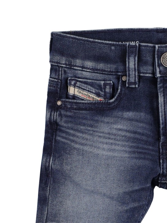 Diesel Kids: Verwaschene Stretch-Jeans aus Baumwolldenim - Denim - kids-girls_1 | Luisa Via Roma