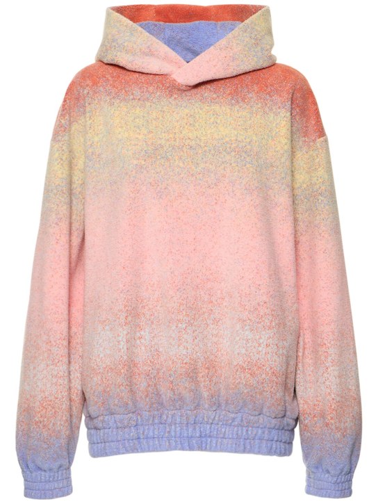 Bonsai: Oversize degradé knit hooded sweater - Sunset - women_0 | Luisa Via Roma