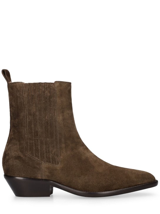 40mm delena suede ankle boots - Isabel Marant - Women | Luisaviaroma
