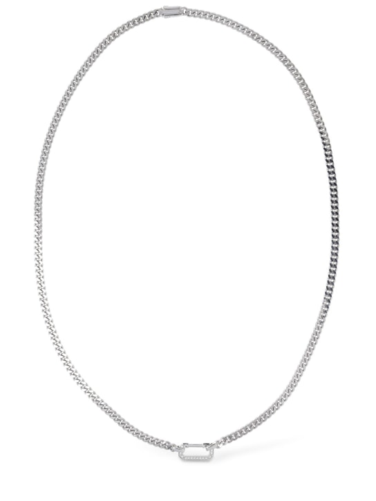 EÉRA: 18k Gold Dimitri long necklace - Silver - men_0 | Luisa Via Roma