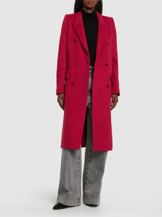 Isabel Marant: Zweireihiger Blazer aus Wolle „Enarryli“ - Rot - women_1 | Luisa Via Roma
