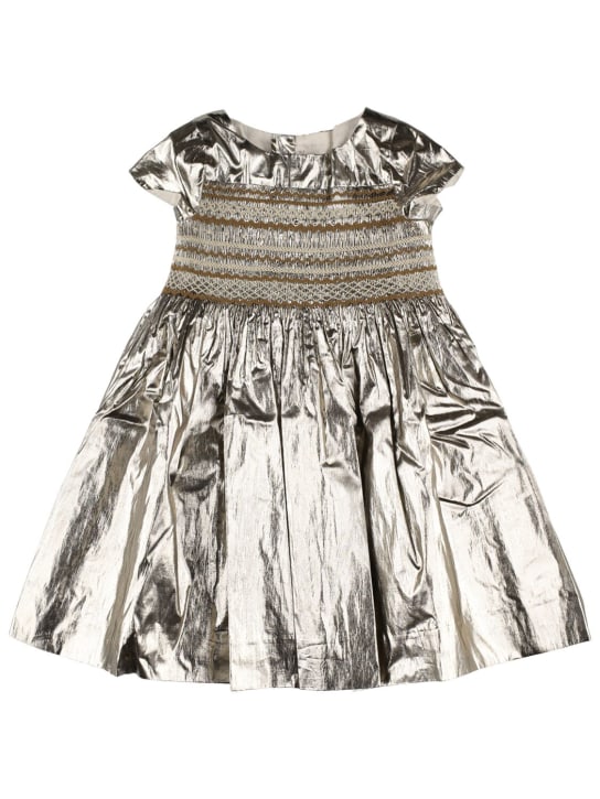 Bonpoint: Duchesse dress - Oro - kids-girls_0 | Luisa Via Roma
