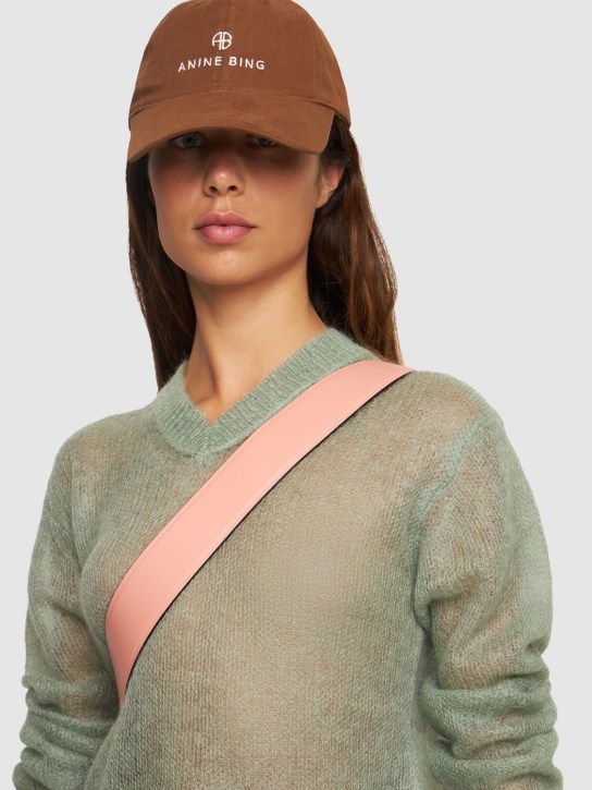ANINE BING: Jeremy cotton baseball cap - women_1 | Luisa Via Roma