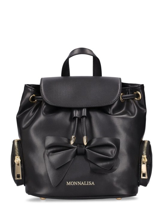 Leather backpack - Monnalisa - Girls