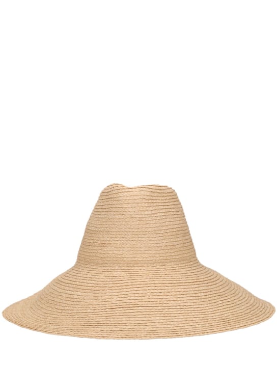 Janessa Leone: Tinsley straw bucket hat - Natural - women_0 | Luisa Via Roma