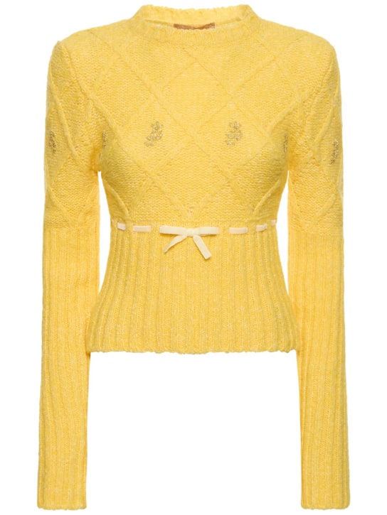Cormio: Pullover aus Wollmischung „Oma 5“ - Gelb - women_0 | Luisa Via Roma