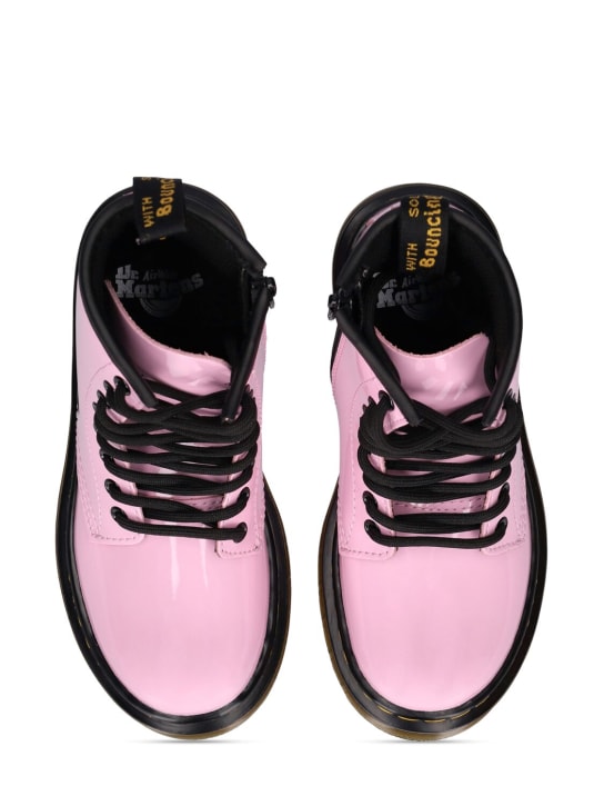 Dr.Martens: 1460 Patent leather boots - Pink - kids-girls_1 | Luisa Via Roma