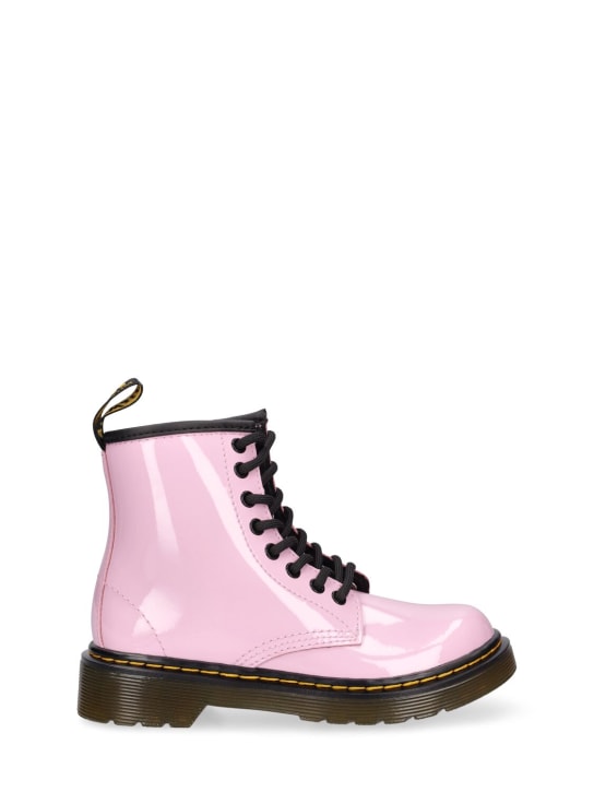 Dr.Martens: 1460 Patent leather boots - Pink - kids-girls_0 | Luisa Via Roma