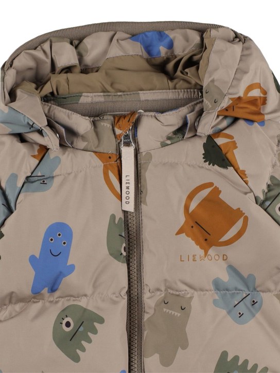 Liewood: Recycled down jacket w/ ear appliqués - Multicolor - kids-boys_1 | Luisa Via Roma