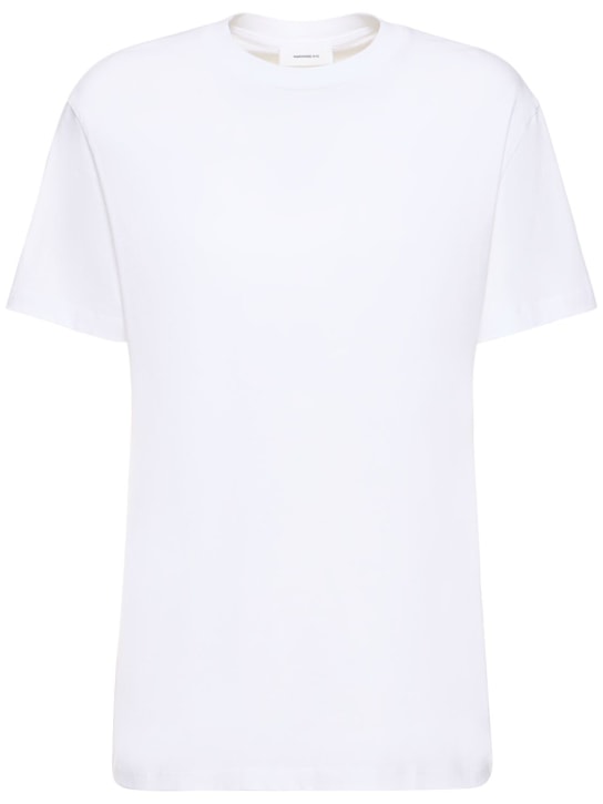 Wardrobe.nyc: Classic cotton jersey t-shirt - Beyaz - women_0 | Luisa Via Roma