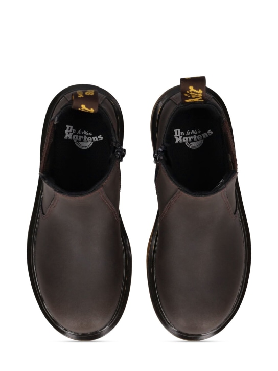Dr.Martens: 2976 Leather ankle boots - Dark Brown - kids-girls_1 | Luisa Via Roma
