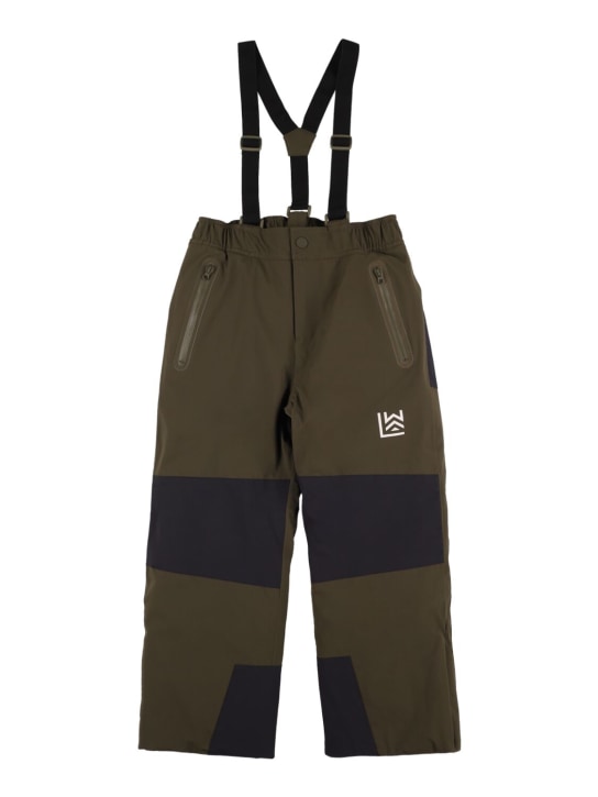 Liewood: Pantalones de esquí acolchados reciclados - Verde Militar - kids-boys_0 | Luisa Via Roma