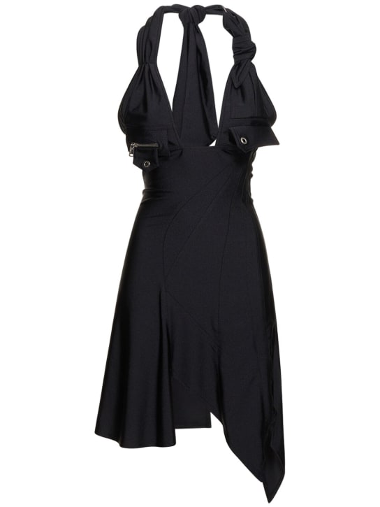 Coperni: Vestito in jersey - Nero - women_0 | Luisa Via Roma