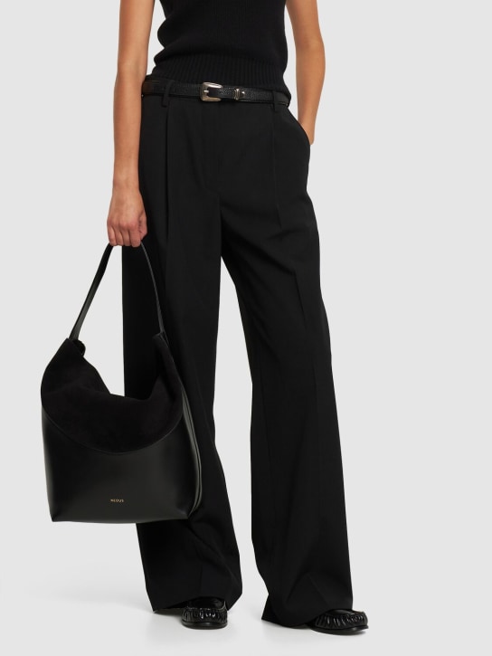 Neous: Pavo leather tote bag - Siyah - women_1 | Luisa Via Roma