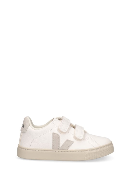Veja: Sneakers en cuir sans chrome Esplar - Blanc - kids-girls_0 | Luisa Via Roma
