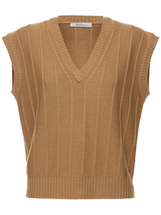 Walter rib knit wool vest - Max Mara - Women | Luisaviaroma