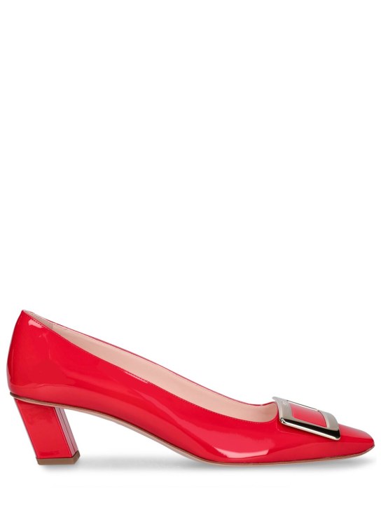 Roger Vivier: LVR Exclusive Belle Vivier patent heels - Kırmızı - women_0 | Luisa Via Roma