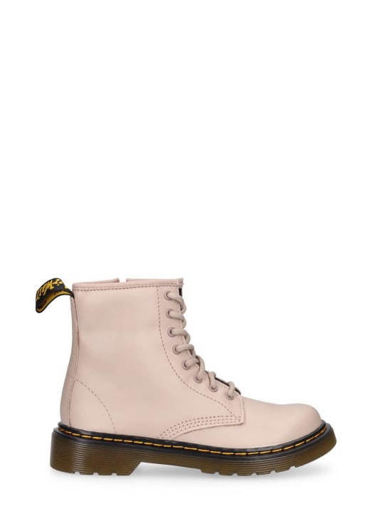 Dr.Martens: 1460 Leather boots - Beige - kids-girls_0 | Luisa Via Roma