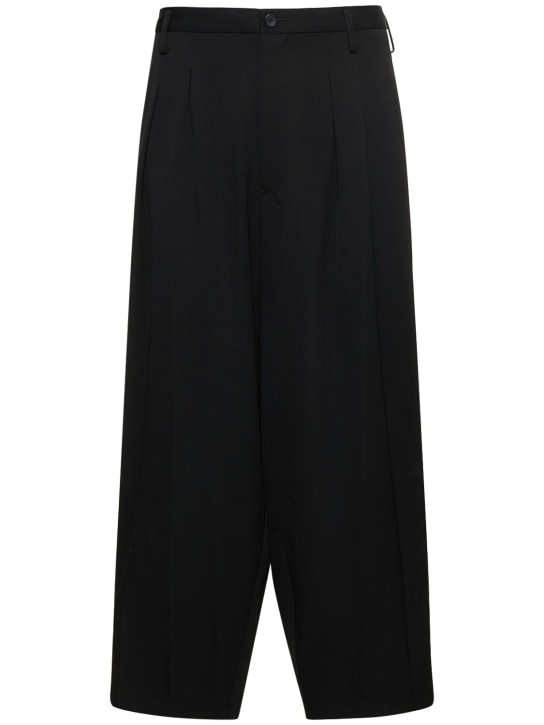 S-12 tucks wool gabardine pants - Yohji Yamamoto - Men | Luisaviaroma