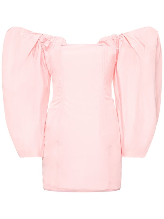 Jacquemus: La Robe Taffetas crepe mini dress - Light Pink - women_0 | Luisa Via Roma