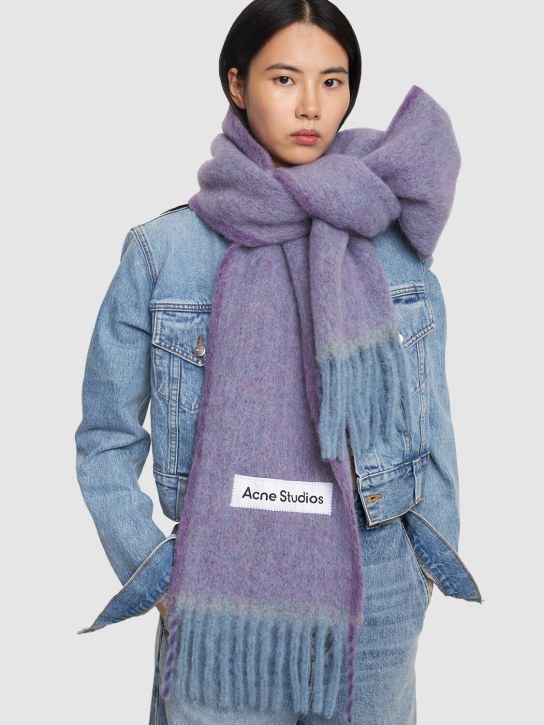 Acne Studios: Vally solid alpaca blend scarf - women_1 | Luisa Via Roma